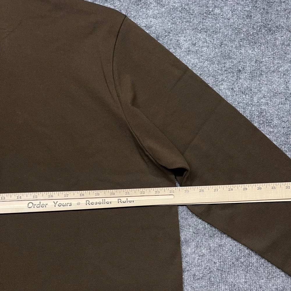 Adidas Spezial x CP Company Polo Shirt Men XL Dust Cargo Brown Retro Long Sleeve